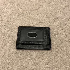 Clifton black leather wallet